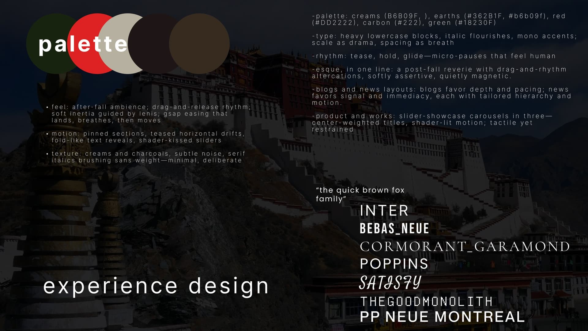 Design information and details